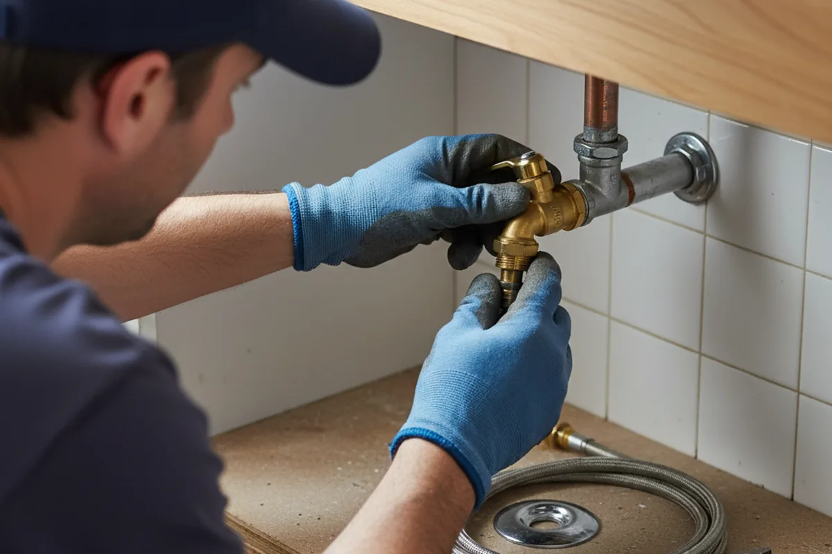 Shutoff valve and fitting work during Faucet and Fixture Repair in Northbridge